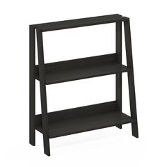 Ladder Bookcase Display Shelf, 3-Tier, Espresso