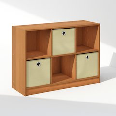 Cubic Multipurpose Clothing & Closet Storage Organizer Shelf with Bin Drawers
