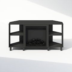 Electric Fireplace Corner TV Stand, Entertainment Center for TV up to 55 Inch