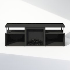 Electric Fireplace Corner TV Stand, Entertainment Center for TV up to 70 Inch