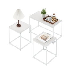 Modern Living Room Table Set with One Coffee Table and Two End Tables