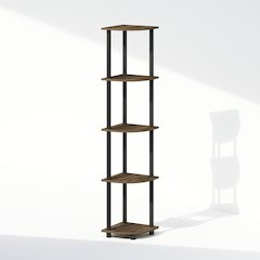Turn-N-Tube 5 Tier Multipurpose Corner Display Rack Shelving Unit