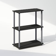 Turn-N-Tube 3-Tier Multipurpose Compact Display Rack, Shelving Unit, Bookcase