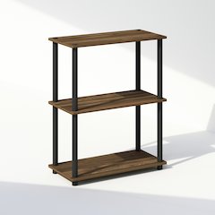 Turn-N-Tube 3-Tier Multipurpose Compact Display Rack, Shelving Unit, Bookcase