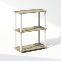 Turn-N-Tube 3-Tier Multipurpose Compact Display Rack, Shelving Unit, Bookcase