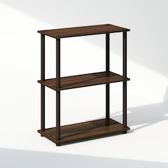 Turn-N-Tube 3-Tier Multipurpose Compact Display Rack, Shelving Unit, Bookcase