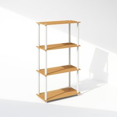 Turn-N-Tube 4-Tier Multipurpose Shelf Display Rack, Shelving Unit, Bookcase