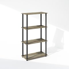 Turn-N-Tube 4-Tier Multipurpose Shelf Display Rack, Shelving Unit, Bookcase