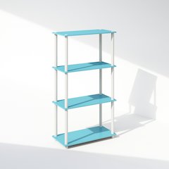 Turn-N-Tube 4-Tier Multipurpose Shelf Display Rack, Shelving Unit, Bookcase