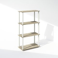 Turn-N-Tube 4-Tier Multipurpose Shelf Display Rack, Shelving Unit, Bookcase