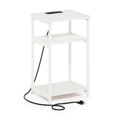 3-Tier Metal Frame Open Storage Side Table, End Table