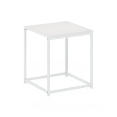 Camnus Modern Living End Table, Solid White/White