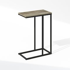 C-Shaped Side Table, End Table for Couch, Sofa & Bed
