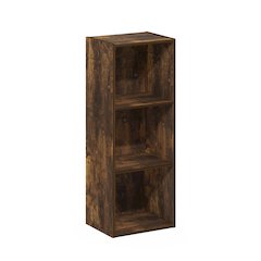 Luder 3-Tier Open Shelf Bookcase, Amber Pine