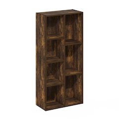 Luder 7-Cube Reversible Open Shelf, Amber Pine