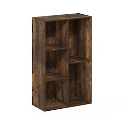 Luder 5-Cube No Tool Assembly Open Shelf, Amber Pine