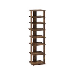 8-Tier Vertical Space Saving Free Standing Shoe Tower, Shoe Rack