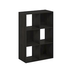 Multipurpose Clothing & Closet Storage Organizer Shelf, 6-Cube, Espresso