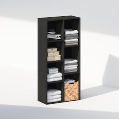 Reed 7-Cube Open Shelf Multipurpose Closet & Clothing Storage, Storage Organizer