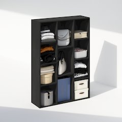 11-Cube Open Shelf Multipurpose Closet & Clothing Storage, Storage Organizer