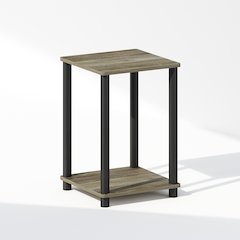 Turn-N-Tube Nightstand, Bedside Table, French Oak/Black