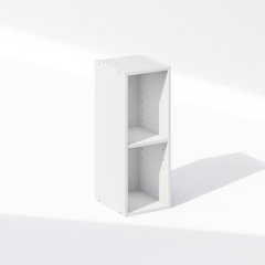 Reed 2-Tier Multipurpose Clothing & Closet Storage Organizer Shelf, 8-Inch Width