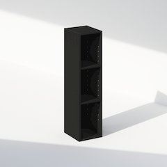 Reed 3-Tier Multipurpose Clothing & Closet Storage Organizer Shelf, 8-Inch Width