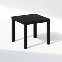 Simple Square Coffee Table, Side Table, Black