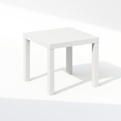 Simple Square Coffee Table, Side Table, White