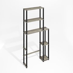 Turn-N-Tube Freestanding Over-The-Toilet Storage Rack with 5 Shelves