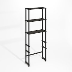 Turn-N-Tube Freestanding Over-The-Toilet Storage Rack with 3 Shelves