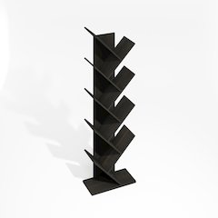 Tree Bookshelf 9-Tier Floor Standing Tree Bookcase, Black Espresso