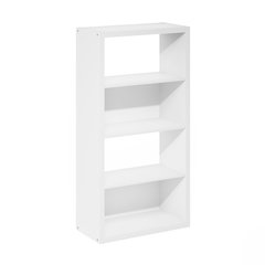 Viola 4-Tier Open Shelf Bookcase, Bookshelf, White