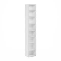 Pasir 8-Tier Open Shelf Bookcase, White