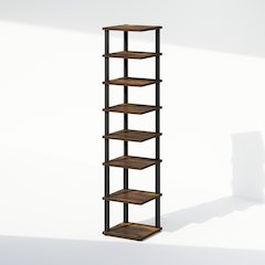 Turn-N-Tube 8-Tier Vertical Space Saving Free Standing Corner Shelf