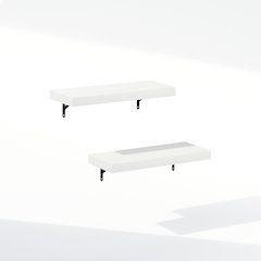 Tanna 22-Inch Wall Mounted Bathroom Floating Display Shelves, Set of 2