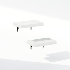 Tanna 15-Inch Wall Mounted Bathroom Floating Display Shelves, Set of 2