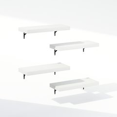 Tanna 22-Inch Wall Mounted Bathroom Floating Display Shelves, Set of 4