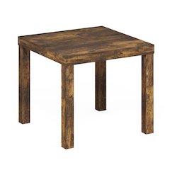 Classic Homey Square Side Table, Amber Pine