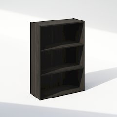 Simple Open Shelf, Bookcases, 3-Tier, Espresso