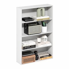 Basic 4-Tier Open Shelf Bookcase, Bookshelf, Storage Organizer, 6 x 24 x 35