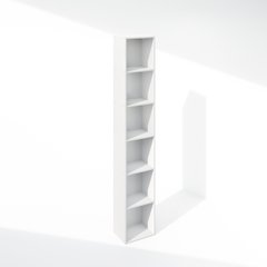 Luder 6-Tier Multipurpose Clothing & Closet Storage Organizer Shelf, White