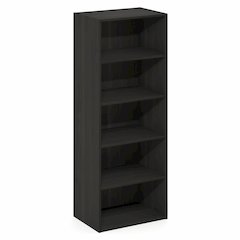 Basic 5-Tier Open Shelf Bookcase, Bookshelf, Storage Organizer, Espresso