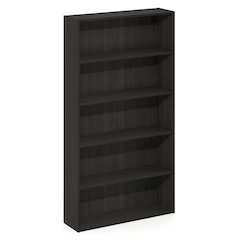 Basic 5-Tier Open Shelf Bookcase, Bookshelf, Storage Organizer, Espresso