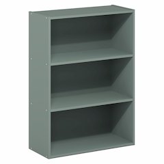PASIR Book Shelf, 3-Tier Bookshelf, Bookcase, Sage Green