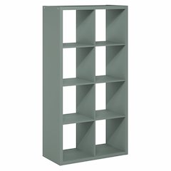 8-Cube Thick Frame Bookshelf, Horizontally & Vertically Reversible, Sage Green