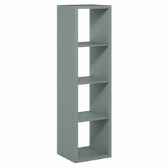 4-Cube Vertical Thick Frame Bookshelf, Sage Green
