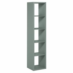 5-Cube Vertical Thick Frame Bookshelf, Sage Green