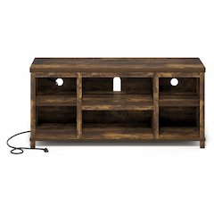 3-Tier Entertainment Center for TV up to 55 Inch with USB Ports & Power Outlets