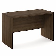 47 Inch Rectangular Executive Desk with Modesty Panel, Modern Walnut